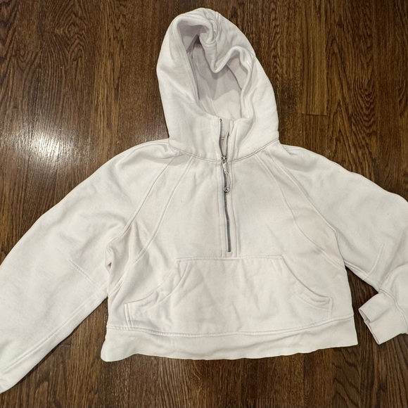 lululemon athletica Tops - Women’s Lululemon Athletica Scuba Half Zip White Hoodie Size XS / S
